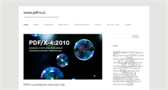 Desktop Screenshot of pdf-x.cz